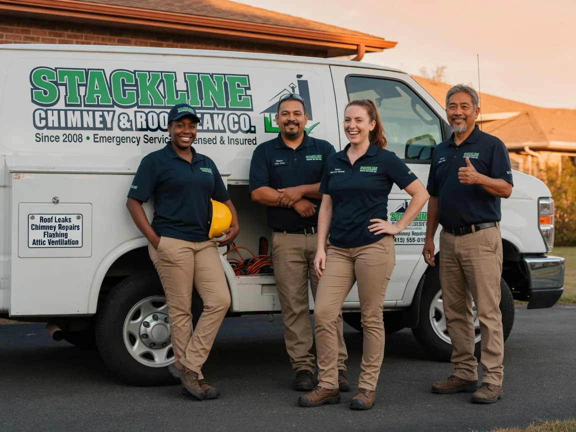 Chimney flashing repair company in Bushton, KS